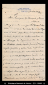 [Carta] 1904 jun. 12, Nueva York [para] Enrique Olavarria : [asuntos personales de Joaquin Baranda