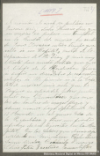 [Carta de J. P. Sanchez aconsejando a Francisco I. Madero postergar la visita a la ciudad hasta que