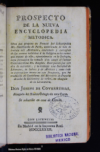 Prospecto de la nueva Encyclopedia metodica :