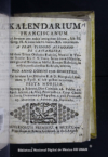 Kalendarium Franciscanum ad formam, pro nobis antiquitus... pro anno domini 1716 bissextili /