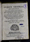 Indice general alfabetico, de las cosas notables, que contienen todas las obras del muy ilustre se?