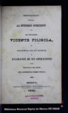 Representacion dirigida al Supremo Gobierno por el general Vicente Filisola, en defensa de su honor