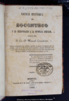 Noticia historica de Soconusco y su incorporacion a la Republica Mexicana /