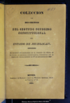 Coleccion de decretos del Segundo Congreso Constitucional del estado de Michoacan.