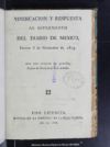 Contestacion a la Vindicacion y respuesta, que el capitan de navio de la Real Armada don Joaqui