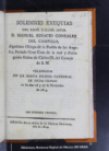 Solemnes exequias del exmo. e illmo. se?or D. Manuel Ignacio Gonzalez del Campillo, dignisimo