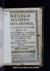 Justos lamentos de el clero mexicano por su illmo. prelado el excmo. se?or Dr. D. Francisco Antonio