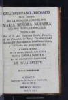 Guadalupano zodiaco para recibir de la escogida como el sol Maria Se?ora Nuestra los mas propicio