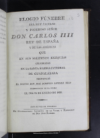 Elogio funebre del muy excelso y poderoso se?or don Carlos IIII, rey de Espa?a y de las Americas