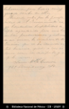 [Carta] 1894 ene. 3, San Francisco [para] Enrique Olavarria : [invitacion aceptada].