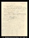 [Carta] 1894 ene. 21, Ciudad de Mexico [para] Rosa Carreto de Fernet : [nota de agradecimiento].