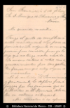 [Carta] 1894 feb. 5, San Francisco [para] Enrique Olavarria : [envio de una composicion].