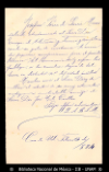 [Carta] 1894 feb. 14, [para] Enrique Olavarria : [envio de dos composiciones].