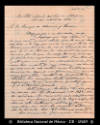 [Carta] 1894 abr. 11, Santa Maria del Rio [para] Enrique Olavarria : [acerca del 