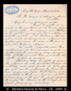 [Carta] 1895 abr. 13, Ciudad de Mexico [para] Enrique Olavarria : [notificacion de envio].