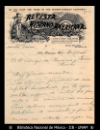 [Carta] 1896 mar. 14, San Francisco [para] Enrique Olavarria : [nota de pesame].