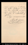 [Carta] 1896 jul. 3, Ciudad de Mexico [para] Enrique Olavarria : [nota de agradecimiento].