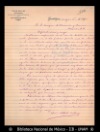 [Carta] 1897 mayo 5, Guadalajara [para] Enrique Olavarria : [detalles sobre la edicion de un nume