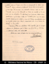 [Carta] 1897 oct. 29, Saltillo [para] Enrique Olavarria : [asuntos personales].