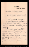 [Carta] 1893 ene. 9, Madrid [para] Enrique Olavarria : [nota de agradecimiento].