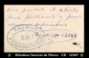 [Tarjeta de presentacion] 1892 jun. 29, Ciudad de Mexico [para] Enrique Olavarria : [tarjeta de p