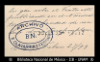 [Tarjeta de presentacion] 1893 feb. 27, Ciudad de Mexico [para] Enrique de Olavarria : [tarjeta d