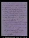 [Carta] 1901 mayo 3, Ciudad de Mexico [para] Matilde Landazuri de Olavarria : [nota de agradecimi