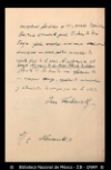 [Carta] 1902 nov. 24, Colonia [para] Enrique Olavarria : [nota de agradecimiento].