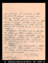 [Carta] 1903 feb. 13, Oaxaca [para] Enrique Olavarria : [pide le ayude a resolver un asunto].