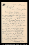 [Carta] 1904 feb. 23, Ciudad de Mexico [para] Enrique Olavarria : [nota de felicitacion].