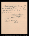 [Carta] 1904 jun.28, Ciudad de Mexico [para] Enrique Olavarria : [nota de agradecimiento].