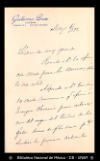 [Carta] 1892 mayo 6, Ciudad de Mexico : [envio de articulo y de receta medica].