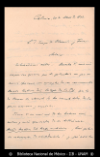 [Carta] 1893 abr. 29, Colonia [para] Enrique Olavarria : [comentarios a algunas obras de Enrique de