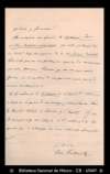 [Carta] 1893 abr. 29, Colonia [para] Enrique Olavarria : [comentarios a algunas obras de Enrique de