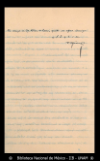 [Carta] 1893 dic. 10, Ciudad de Mexico [para] Enrique Olavarria : [invitacion rechazada].