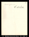 [Carta] 1893 dic. 12, Ciudad de Mexico [para] Enrique Olavarria : [invitacion aceptada].
