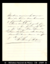 [Carta] 1893 dic. 28, Merida [para] Enrique Olavarria : [invitacion aceptada].