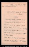[Carta] 1898 mar. 2, Colonia [para] Enrique Olavarria : [nota de agradecimiento].