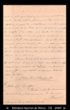 [Carta] 1898 oct. 18, Madrid [para] Matilde Landazuri de Olavarria : [notificacion de envio].