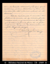 [Carta] 1899 mar. 9, Nueva York [para] Enrique Olavarria : [reflexiones acerca de la vida y la muer