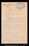 [Carta] 1899 abr. 8, Madrid [para] Enrique Olavarria : [noticias de la madre y hermanas de Enrique