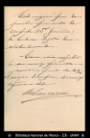 [Carta] 1899 jul. 29, Ciudad de Mexico [para] Enrique Olavarria : [acerca de un predio].