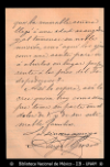 [Carta] 1903 mayo 6, Ciudad de Mexico [para] Enrique Olavarria : [nota de pesame].