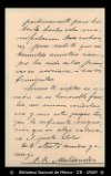 [Carta] 1903 mayo 25, Ciudad de Mexico [para] Enrique Olavarria : [nota de pesame].