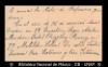 [Carta] 1899 jun. 6, [para] Enrique Olavarria : [tarjeta de presentacion con comentarios manuscrit