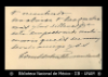 [Carta] 1901 oct. 22, [para] Enrique Olavarria : [nota de agradecimiento].