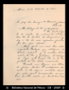 [Carta] 1901 sept. 20, Ciudad de Mexico [para] Enrique Olavarria : [nota de agradecimiento].
