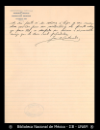 [Carta] 1909 sep. 21, Zacatecas [para] Enrique Olavarria : [lamento y agradecimiento].