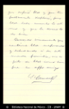 [Carta] 1909 nov. 8, Ciudad de Mexico [para] Enrique Olavarria : [lamento].