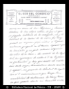 [Carta] 1909 nov. 18, Ciudad de Mexico [para] Enrique Olavarria : [comenta sobre la labor literari